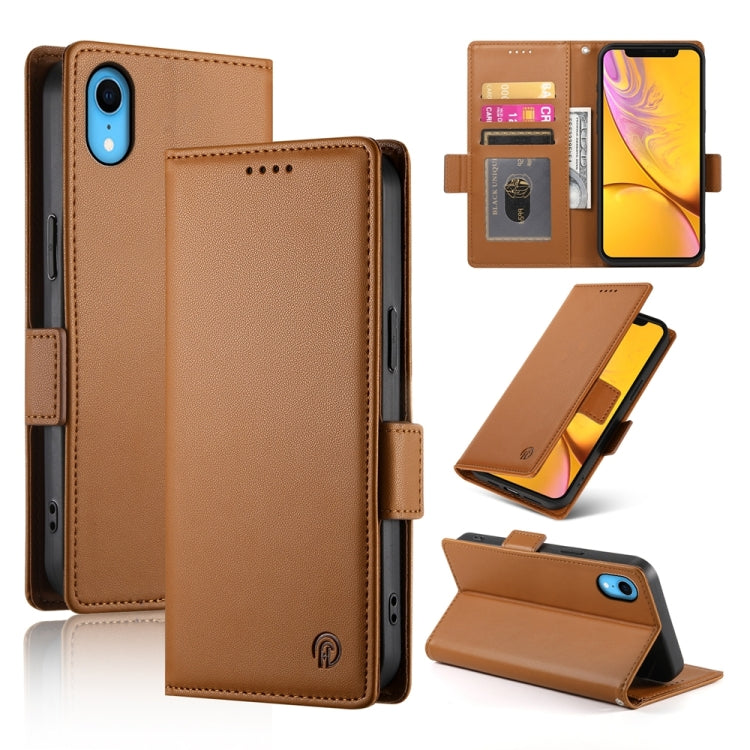 Side Buckle Magnetic Frosted Leather Phone Case, For iPhone 12 mini, For iPhone 11 Pro Max, For iPhone 11, For iPhone 11 Pro, For iPhone X / XS, For iPhone XR