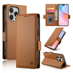 Side Buckle Magnetic Frosted Leather Phone Case, For iPhone 16 Pro, For iPhone 16 Plus, For iPhone 16, For iPhone 15 Pro Max, For iPhone 15 Pro, For iPhone 15 Plus