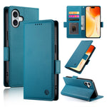 Side Buckle Magnetic Frosted Leather Phone Case, For iPhone 16 Pro, For iPhone 16 Plus, For iPhone 16, For iPhone 15 Pro Max, For iPhone 15 Pro, For iPhone 15 Plus