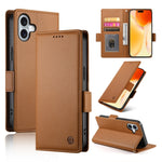 Side Buckle Magnetic Frosted Leather Phone Case, For iPhone 16 Pro, For iPhone 16 Plus, For iPhone 16, For iPhone 15 Pro Max, For iPhone 15 Pro, For iPhone 15 Plus