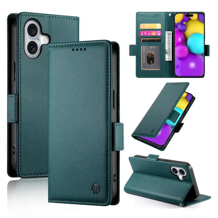 Side Buckle Magnetic Frosted Leather Phone Case, For iPhone 16 Pro, For iPhone 16 Plus, For iPhone 16, For iPhone 15 Pro Max, For iPhone 15 Pro, For iPhone 15 Plus