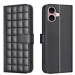 Square Texture Leather Phone Case, For iPhone 17e / 16e, For iPhone 17 Pro Max, For iPhone 16 Pro Max, For iPhone 16 Pro, For iPhone 16 Plus, For iPhone 16, For iPhone 15 Pro Max, For iPhone 15 Pro