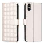 Square Texture Leather Phone Case, For iPhone 12 / 12 Pro, For iPhone 12 Pro Max, For iPhone 11 Pro Max, For iPhone 11, For iPhone 11 Pro, For iPhone XR, For iPhone XS Max, For iPhone 8 Plus / 7 Plus