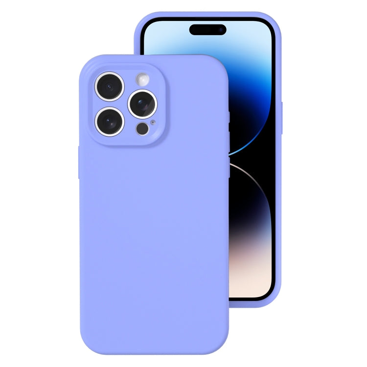 Precise Hole Liquid Silicone Jelly Color Full Coverage Phone Case, For iPhone 14 Pro