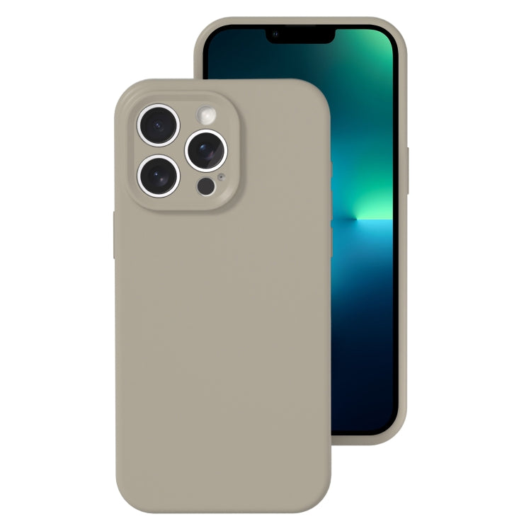 Precise Hole Liquid Silicone Jelly Color Full Coverage Phone Case, For iPhone 13 Pro Max