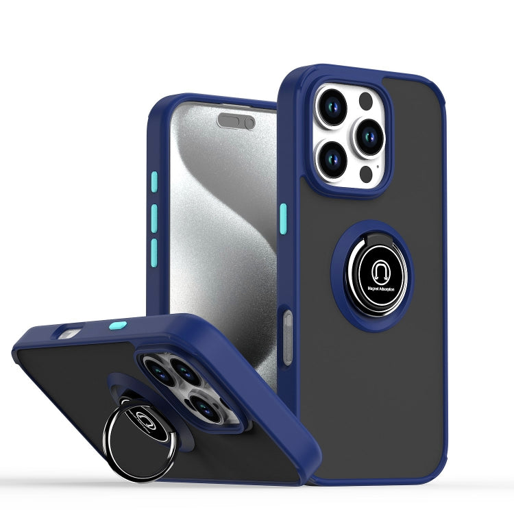 Q Shadow 1 Series TPU + PC Phone Case with Ring, For iPhone 16 Pro, For iPhone 16 Plus, For iPhone 15 Pro Max, For iPhone 15 Pro, For iPhone 15 Plus, For iPhone 15