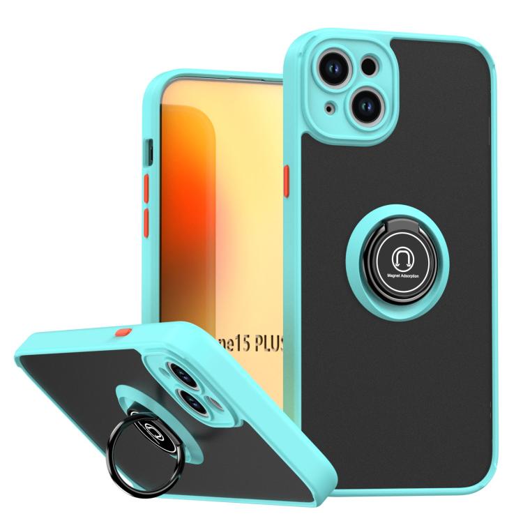 Q Shadow 1 Series TPU + PC Phone Case with Ring, For iPhone 16 Pro, For iPhone 16 Plus, For iPhone 15 Pro Max, For iPhone 15 Pro, For iPhone 15 Plus, For iPhone 15