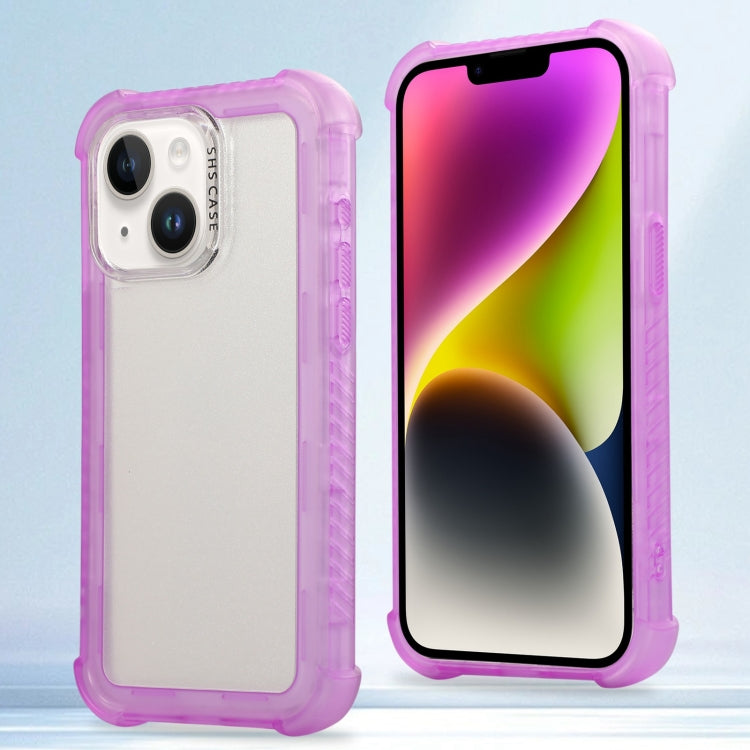 Transparent Matte TPU Hybrid PC 3-in-1 Phone Case, For iPhone 14 Plus, For iPhone 14, For iPhone 14 Pro, For iPhone 14 Pro Max, For iPhone 13