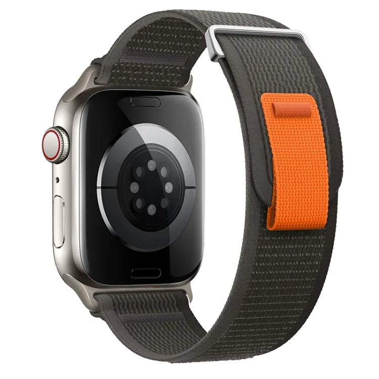 Dual-Section Loop Nylon Watch Band, For Apple Watch SE 2023 44mm, For Apple Watch SE 2023 40mm