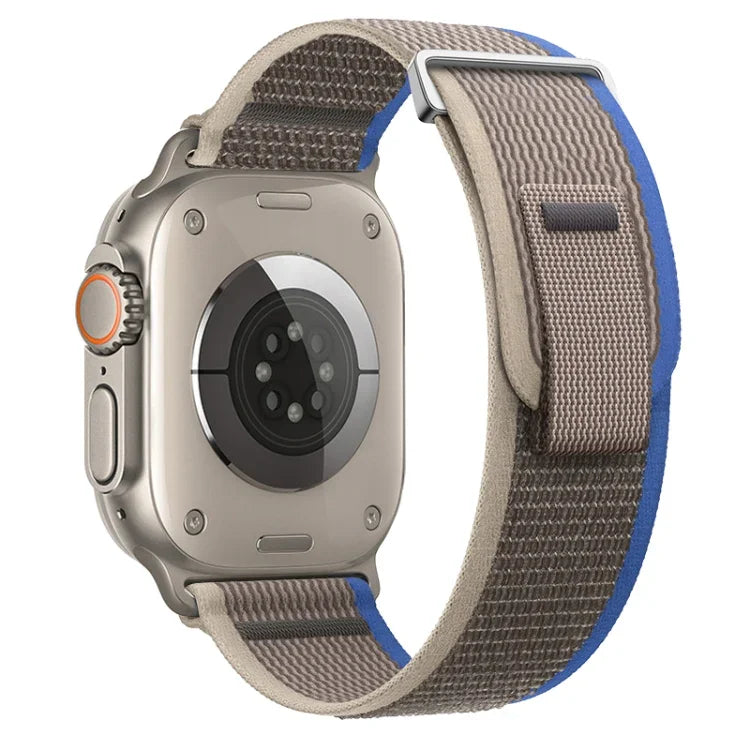 Dual-Section Loop Nylon Watch Band, For Apple Watch Ultra 2 49mm, For Apple Watch Series 9 45mm