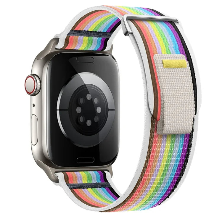 Dual-Section Loop Nylon Watch Band, For Apple Watch Ultra 2 49mm, For Apple Watch Series 9 45mm