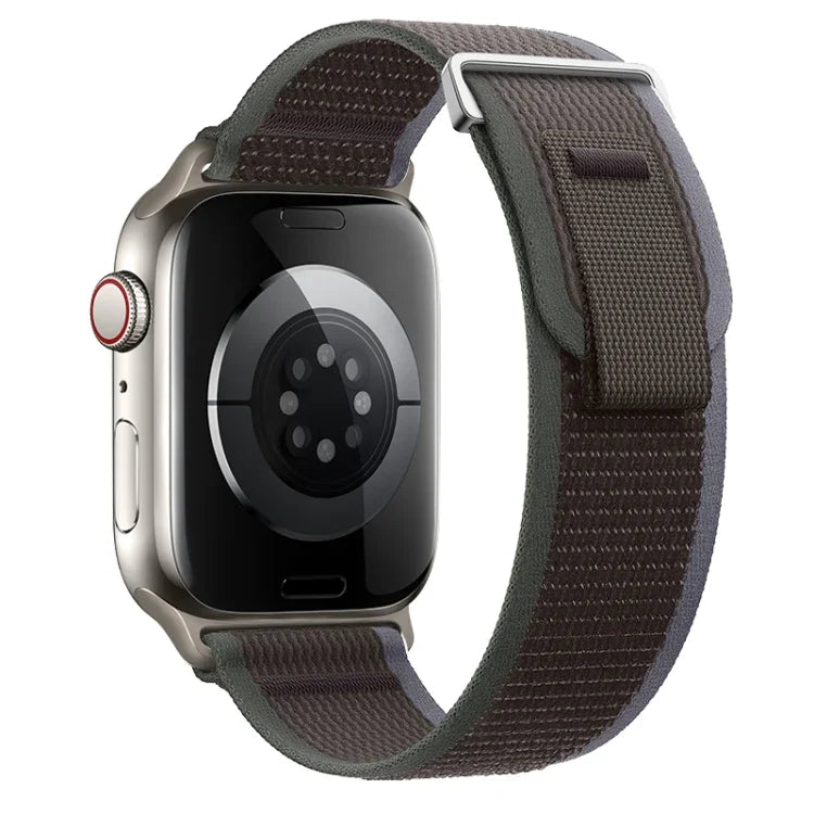 Dual-Section Loop Nylon Watch Band, For Apple Watch Ultra 2 49mm, For Apple Watch Series 9 45mm