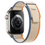 Dual-Section Loop Nylon Watch Band, For Apple Watch Ultra 2 49mm, For Apple Watch Series 9 45mm