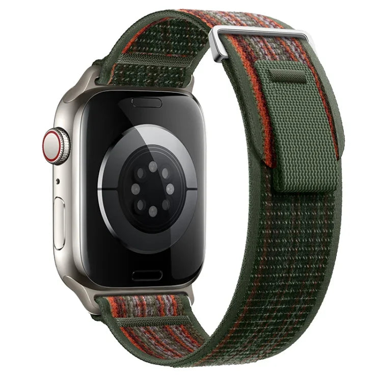 Dual-Section Loop Nylon Watch Band, For Apple Watch Series 9 41mm, For Apple Watch Ultra 49mm