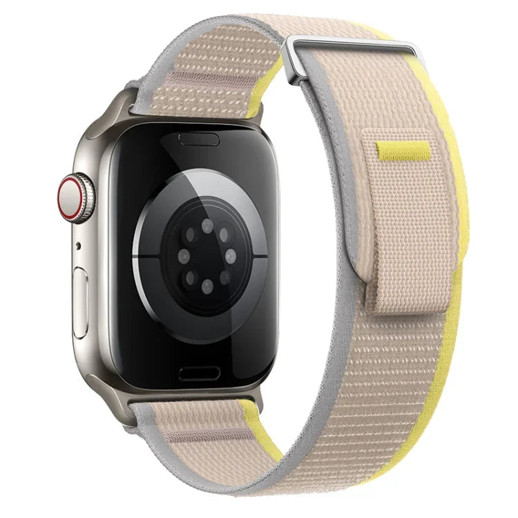 Dual-Section Loop Nylon Watch Band, For Apple Watch Series 9 41mm, For Apple Watch Ultra 49mm