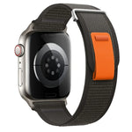 Dual-Section Loop Nylon Watch Band, For Apple Watch Series 9 41mm, For Apple Watch Ultra 49mm