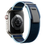 Dual-Section Loop Nylon Watch Band, For Apple Watch Series 9 41mm, For Apple Watch Ultra 49mm