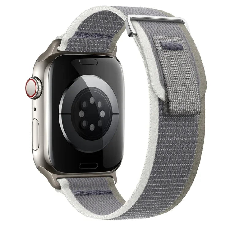 Dual-Section Loop Nylon Watch Band, For Apple Watch Series 9 41mm, For Apple Watch Ultra 49mm