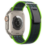 Dual-Section Loop Nylon Watch Band, For Apple Watch Series 9 41mm, For Apple Watch Ultra 49mm