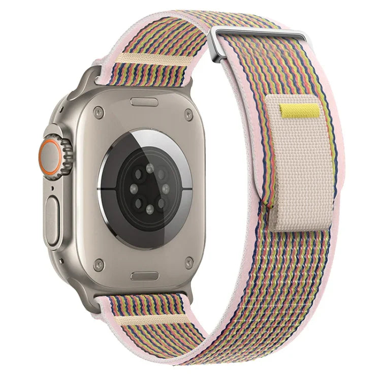 Dual-Section Loop Nylon Watch Band, For Apple Watch Series 9 41mm, For Apple Watch Ultra 49mm