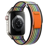 Dual-Section Loop Nylon Watch Band, For Apple Watch Series 8 41mm, For Apple Watch Series 8 45mm