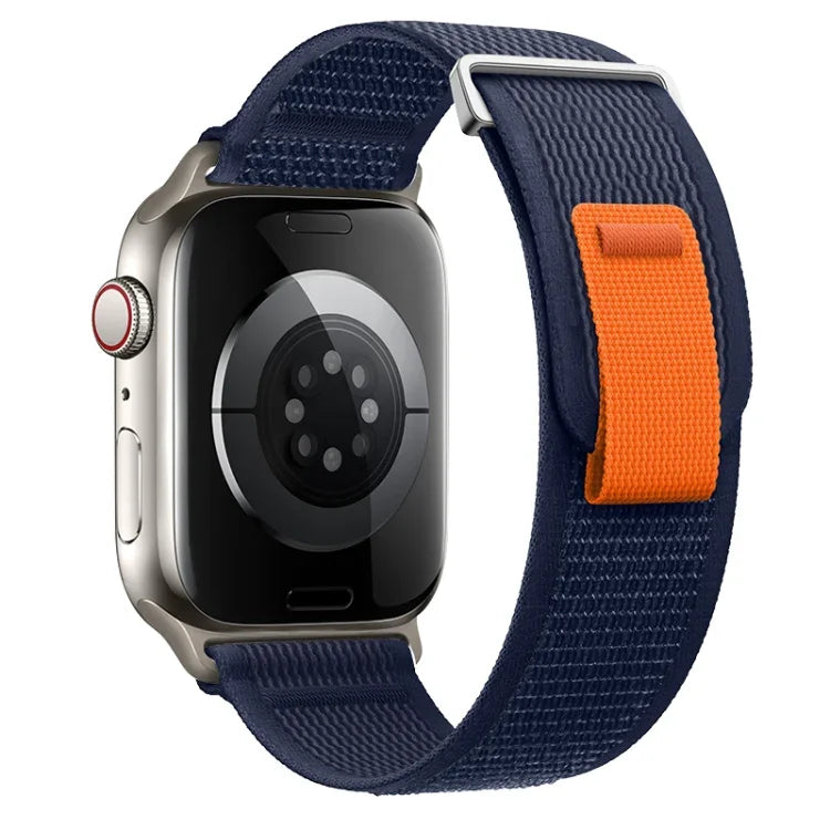 Dual-Section Loop Nylon Watch Band, For Apple Watch Series 8 41mm, For Apple Watch Series 8 45mm