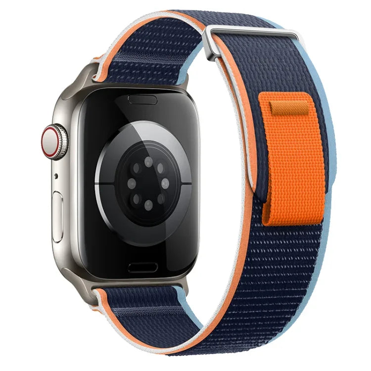Dual-Section Loop Nylon Watch Band, For Apple Watch SE 2022 40mm, For Apple Watch SE 2022 44mm