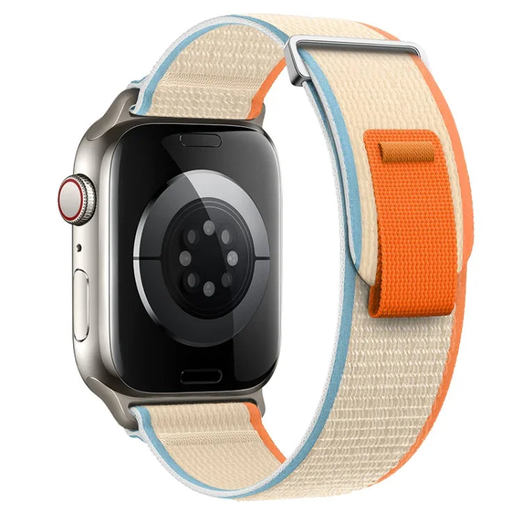 Dual-Section Loop Nylon Watch Band, For Apple Watch SE 2022 40mm, For Apple Watch SE 2022 44mm