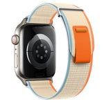 Dual-Section Loop Nylon Watch Band, For Apple Watch Series 7 41mm, For Apple Watch Series 7 45mm