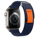 Dual-Section Loop Nylon Watch Band, For Apple Watch Series 7 41mm, For Apple Watch Series 7 45mm