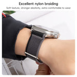Dual-Section Loop Nylon Watch Band, For Apple Watch Series 3 38mm, For Apple Watch Series 3 42mm