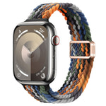 Slim Magnetic Buckle Nylon Braided Watch Band, For Apple Watch Series 9 41mm, For Apple Watch Ultra 49mm