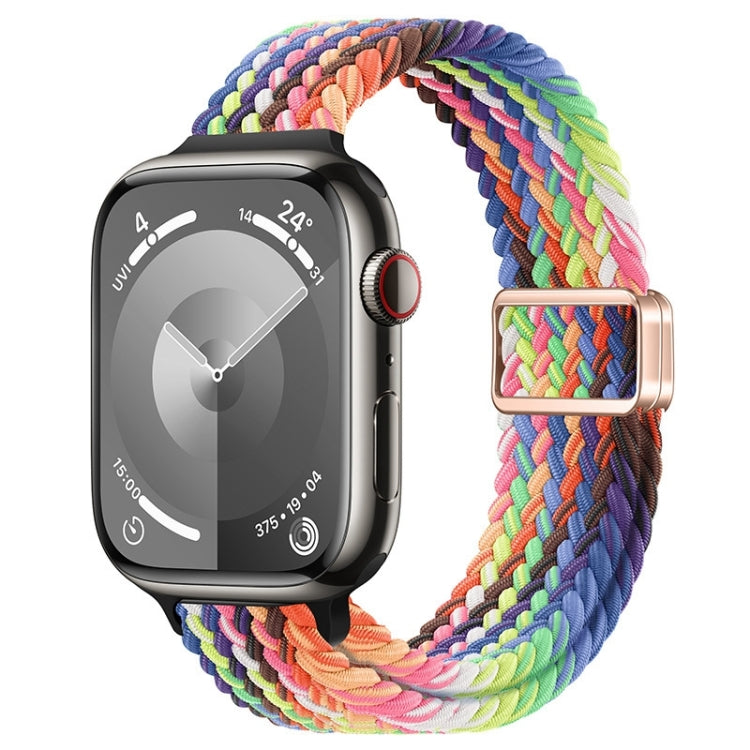 Slim Magnetic Buckle Nylon Braided Watch Band, For Apple Watch Series 8 41mm, For Apple Watch Series 8 45mm