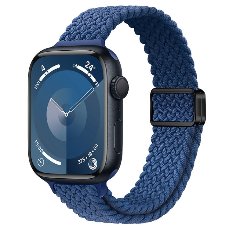 Slim Magnetic Buckle Nylon Braided Watch Band, For Apple Watch Series 8 41mm, For Apple Watch Series 8 45mm