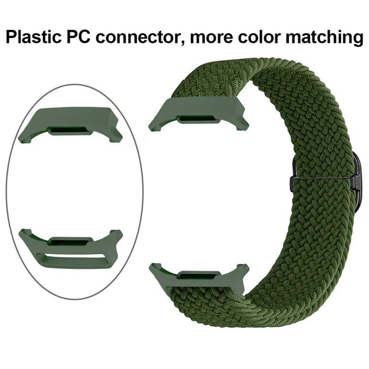 Slide Buckle Nylon Braided Watch Band, For Samsung Galaxy Watch Ultra 47mm / Ultra 2025
