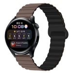 Two Color Magnetic Silicone Watch Band, 22mm