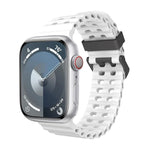 Ocean Dual-Row Hole Silicone Watch Band, For Apple Watch SE 2023 44mm, For Apple Watch Ultra 2 49mm, For Apple Watch Series 9 45mm