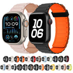 Tri-beads Magnetic Hoop Silicone Watch Band, For Apple Watch SE 2022 44mm