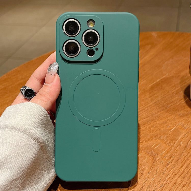 Solid Color Liquid Silicone MagSafe Magnetic Phone Case, For iPhone 17, For iPhone Air, For iPhone 16 Pro Max