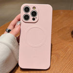Solid Color Liquid Silicone MagSafe Magnetic Phone Case, For iPhone 17, For iPhone Air, For iPhone 16 Pro Max