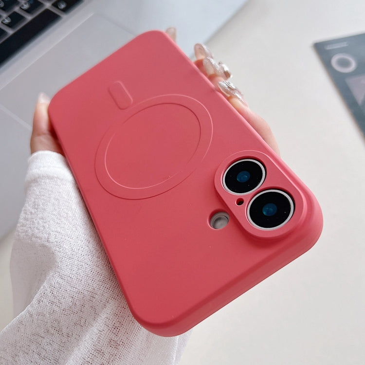 Solid Color Liquid Silicone MagSafe Magnetic Phone Case, For iPhone 16 Pro, For iPhone 16 Plus, For iPhone 16