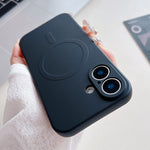 Solid Color Liquid Silicone MagSafe Magnetic Phone Case, For iPhone 16 Pro, For iPhone 16 Plus, For iPhone 16