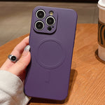 Solid Color Liquid Silicone MagSafe Magnetic Phone Case, For iPhone 14 Pro, For iPhone 14 Pro Max, For iPhone 13 Pro Max