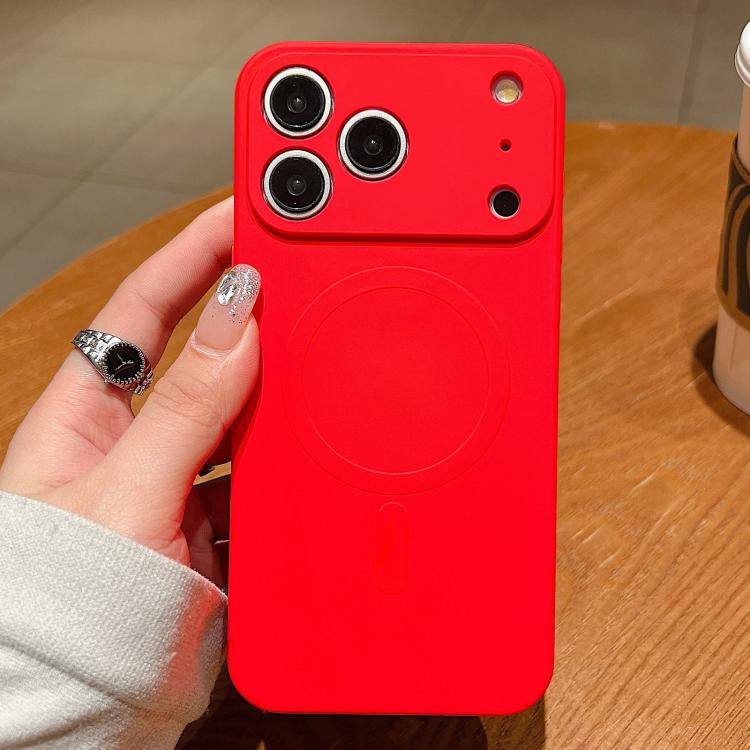 Solid Color Liquid Silicone MagSafe Magnetic Phone Case, For iPhone 17e / 16e, For iPhone 17 Pro Max, For iPhone 17 Pro