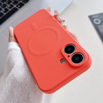 Solid Color Liquid Silicone MagSafe Magnetic Phone Case, For iPhone 17, For iPhone Air, For iPhone 16 Pro Max