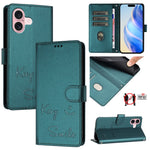 Smile Embossing RFID Leather Phone Case, For iPhone 16, For iPhone 15 Pro Max, For iPhone 15 Pro, For iPhone 15 Plus, For iPhone 15, For iPhone 14 Plus, For iPhone 14 / 13, For iPhone 14 Pro