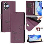 Smile Embossing RFID Leather Phone Case, For iPhone 17 Pro Max, For iPhone 17 Pro, For iPhone 17, For iPhone Air, For iPhone SE 2024, For iPhone 16 Pro Max, For iPhone 16 Pro, For iPhone 16 Plus