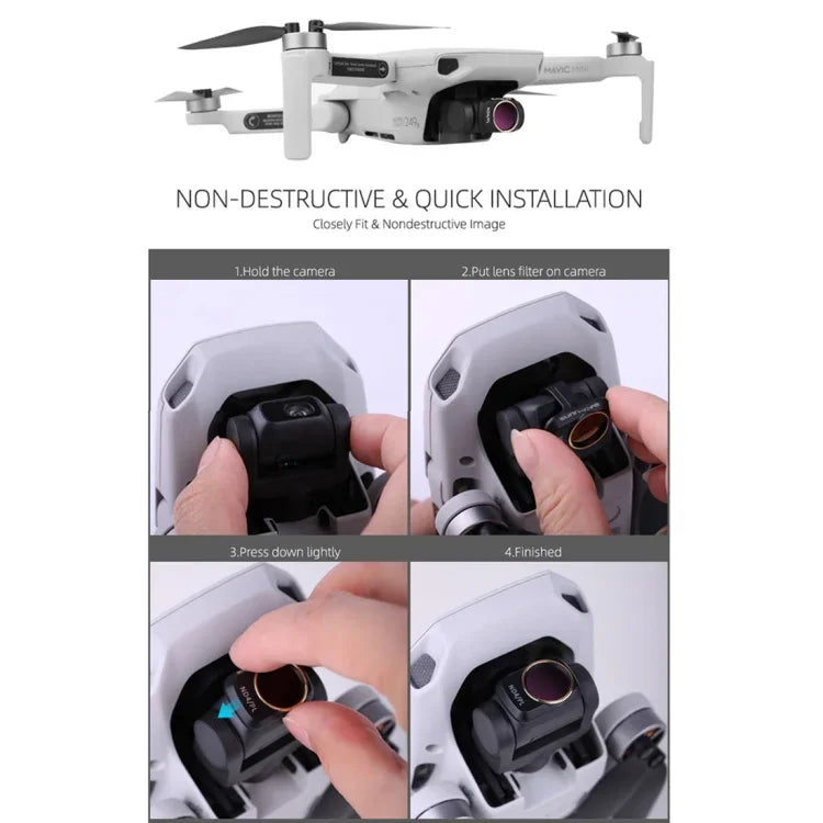 Sunnylife MM-FI9251 For DJI Mavic mini Drone ND16 Lens Filter, ND16