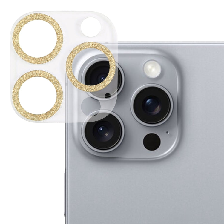 Glitter Ring Tempered Glass Camera Lens Film, For iPhone 17, For iPhone 16 Pro / 16 Pro Max, For iPhone 16 / 16 Plus