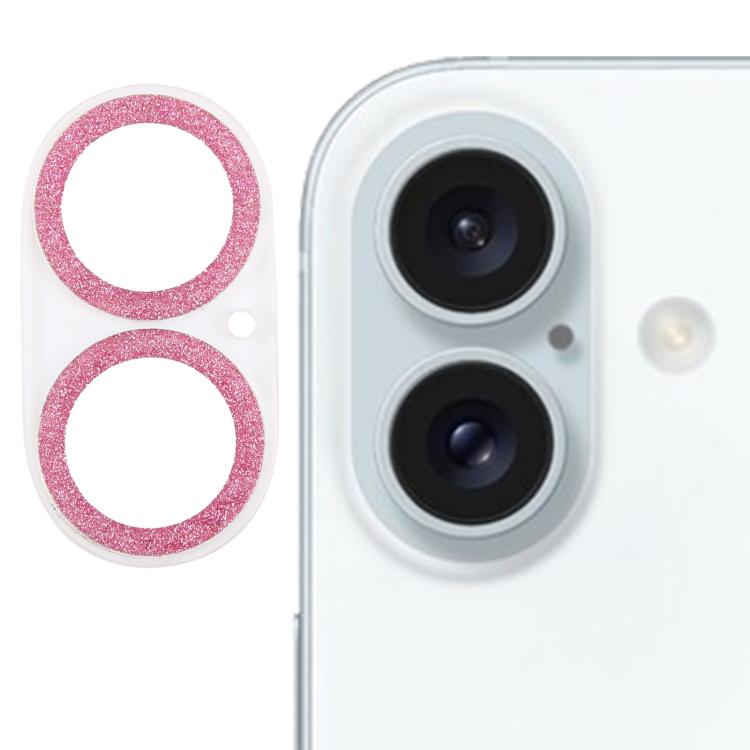 Glitter Ring Tempered Glass Camera Lens Film, For iPhone 17, For iPhone 16 Pro / 16 Pro Max, For iPhone 16 / 16 Plus